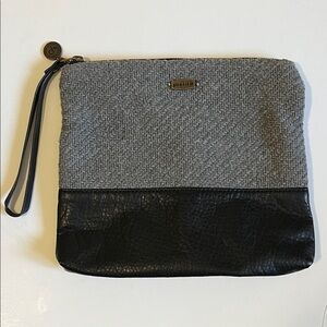 Pistil Gray and Black Cosmetic Toiletry Bag Excellent Condition